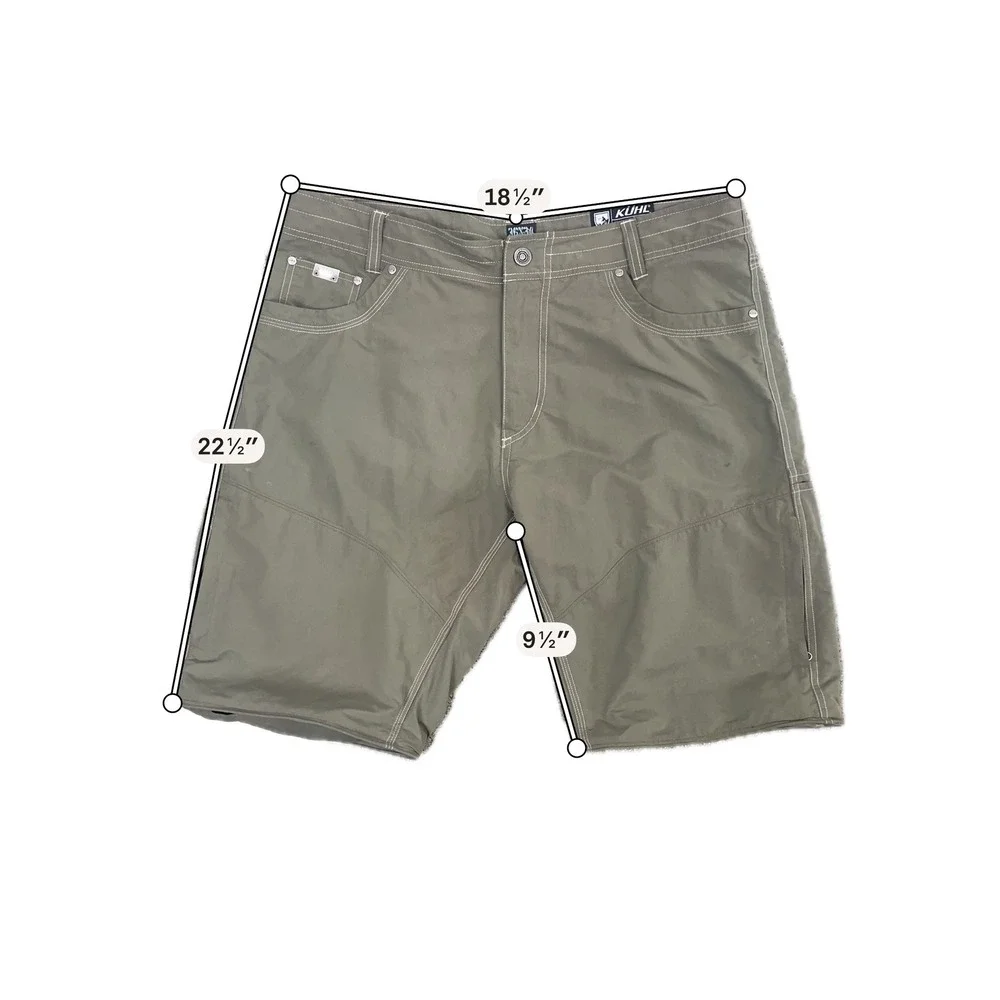 Kuhl Liberator Convertible Stealth Shorts Mens 36 Olive Green Hiking Cargo